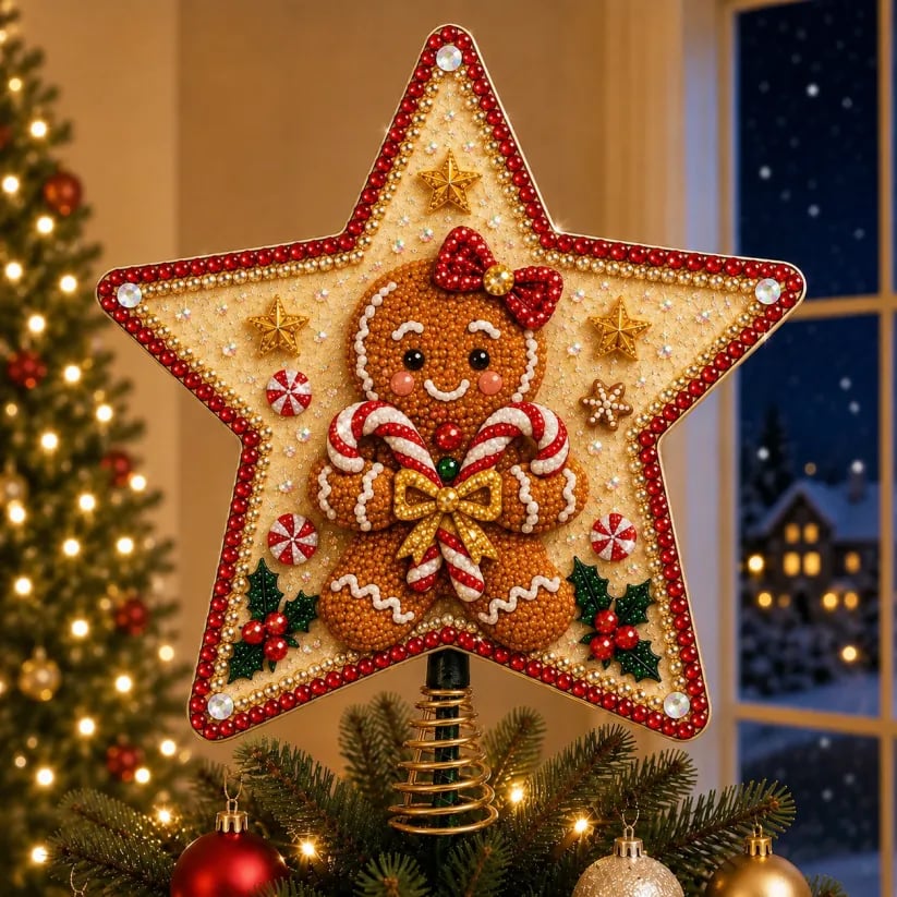 Plymagic DIY Pearl Art Tree Topper - 🎄🎅Christmas Celebration
