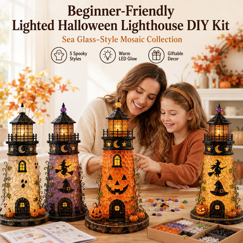 Plymagic DIY Sea Glass  – 🎃Halloween Lighthouse