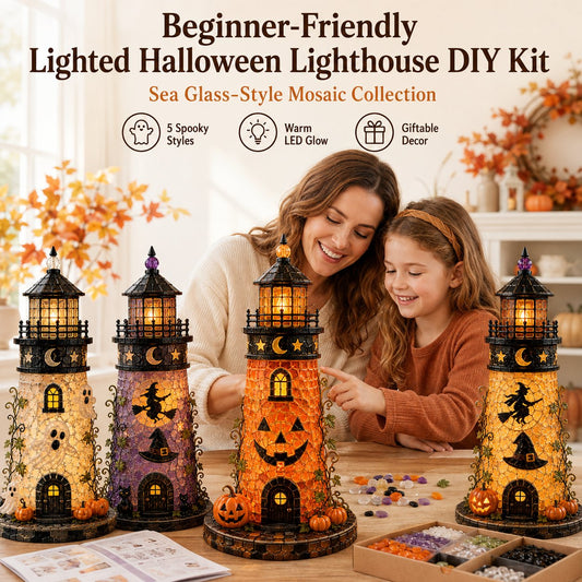 Plymagic DIY Sea Glass  – 🎃Halloween Lighthouse