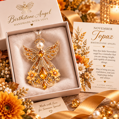 🕊️ Birth Month Guardian Angel Ornament – Not Just an Angel. Their Angel. ✨💎