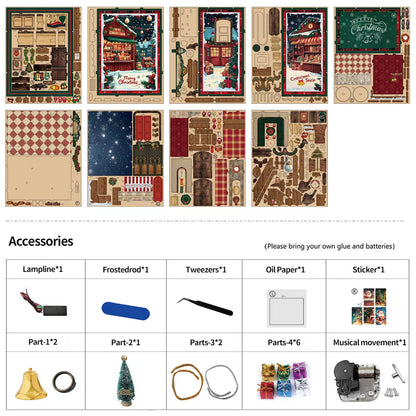 Plymagic DIY Book Nook -  Christmas Shop