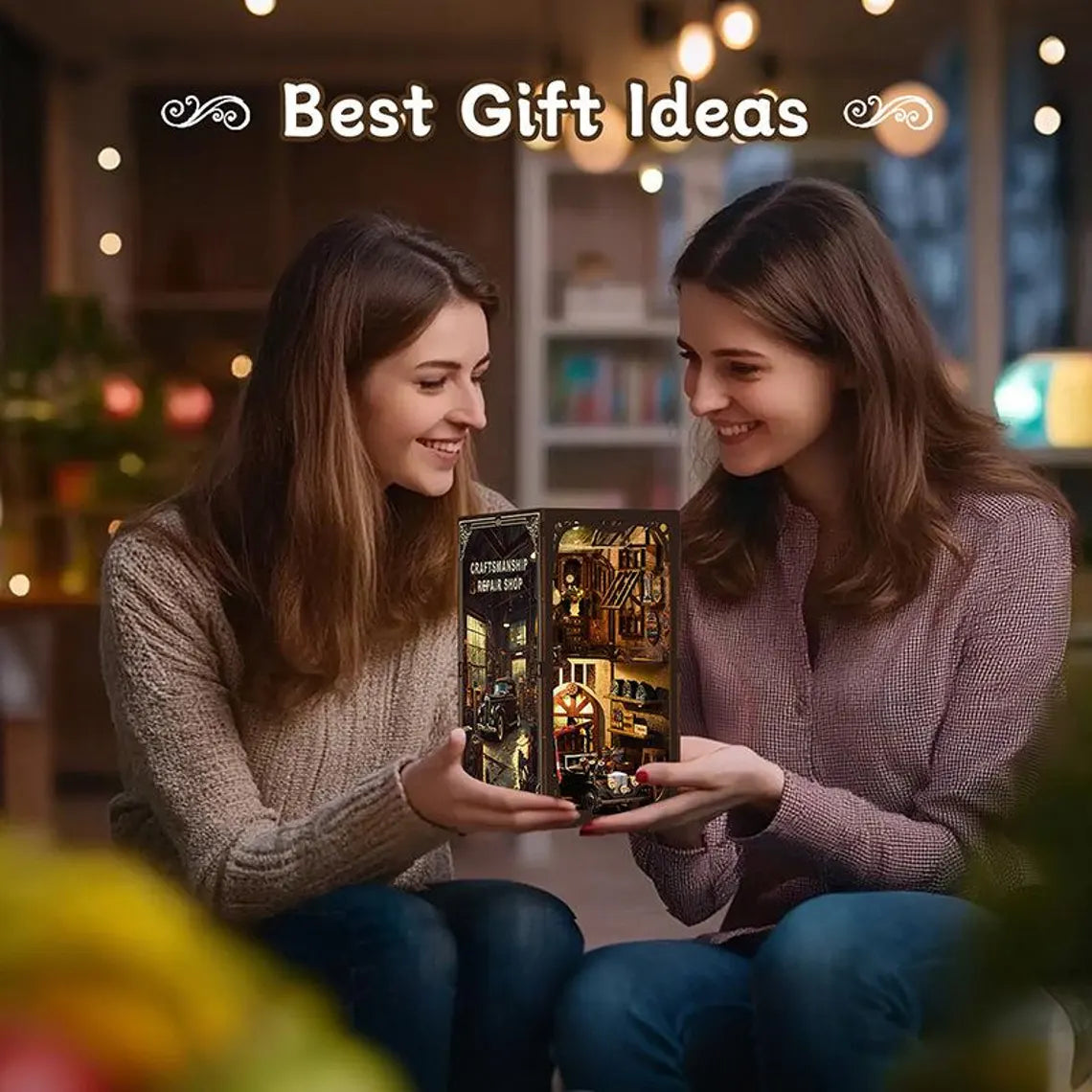 Plymagic DIY Book Nook – Auto Repair 3D Wooden House