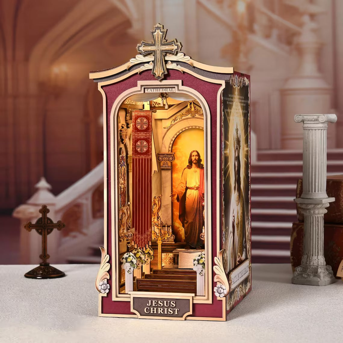 Plymagic DIY Book Nook Kit -  Jesus Christ Cathedral