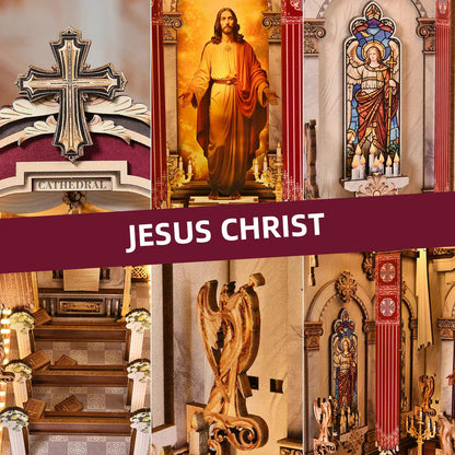 Plymagic DIY Book Nook Kit -  Jesus Christ Cathedral