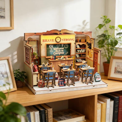 Plymagic DIY Mini House - Retro Classroom