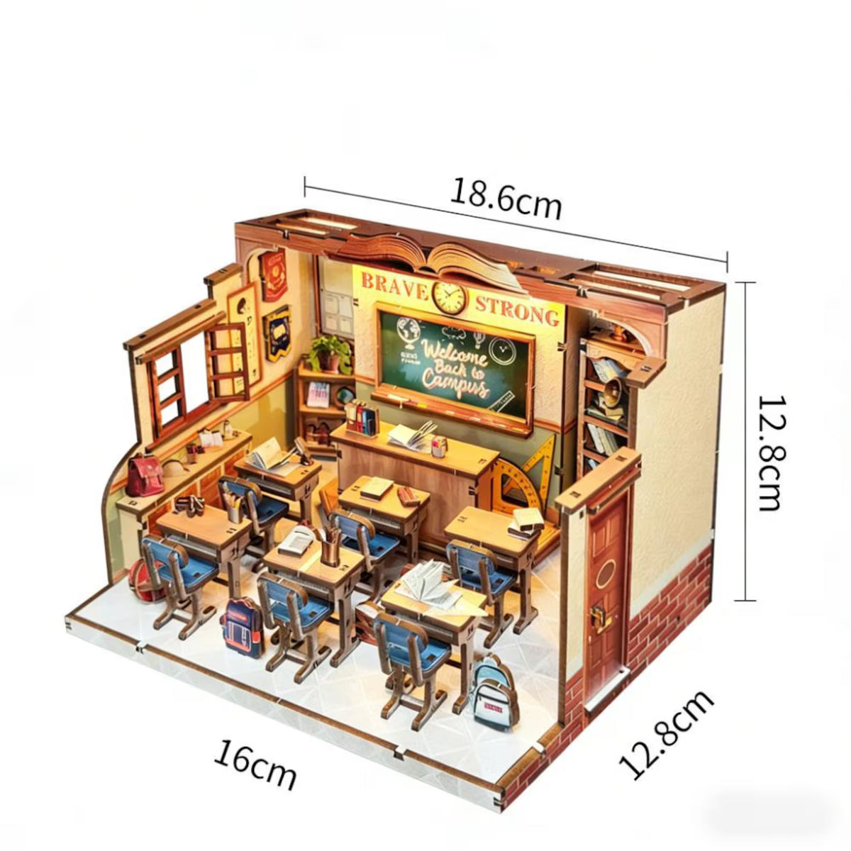 Plymagic DIY Mini House - Retro Classroom