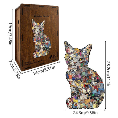 Plymagic Puzzle - Colorful Cat