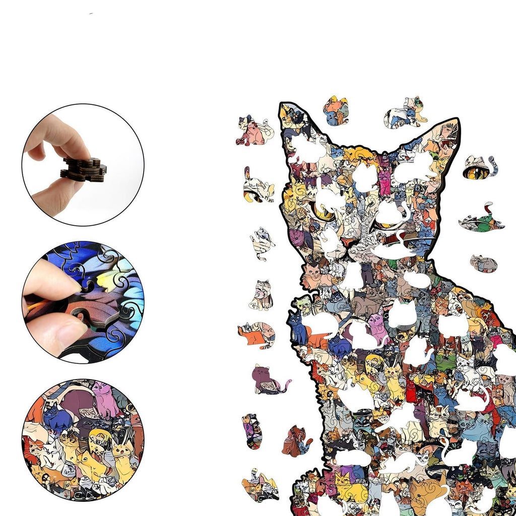 Plymagic Puzzle - Colorful Cat