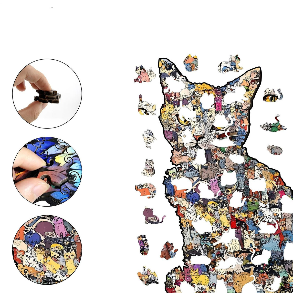 Plymagic Puzzle - Colorful Cat