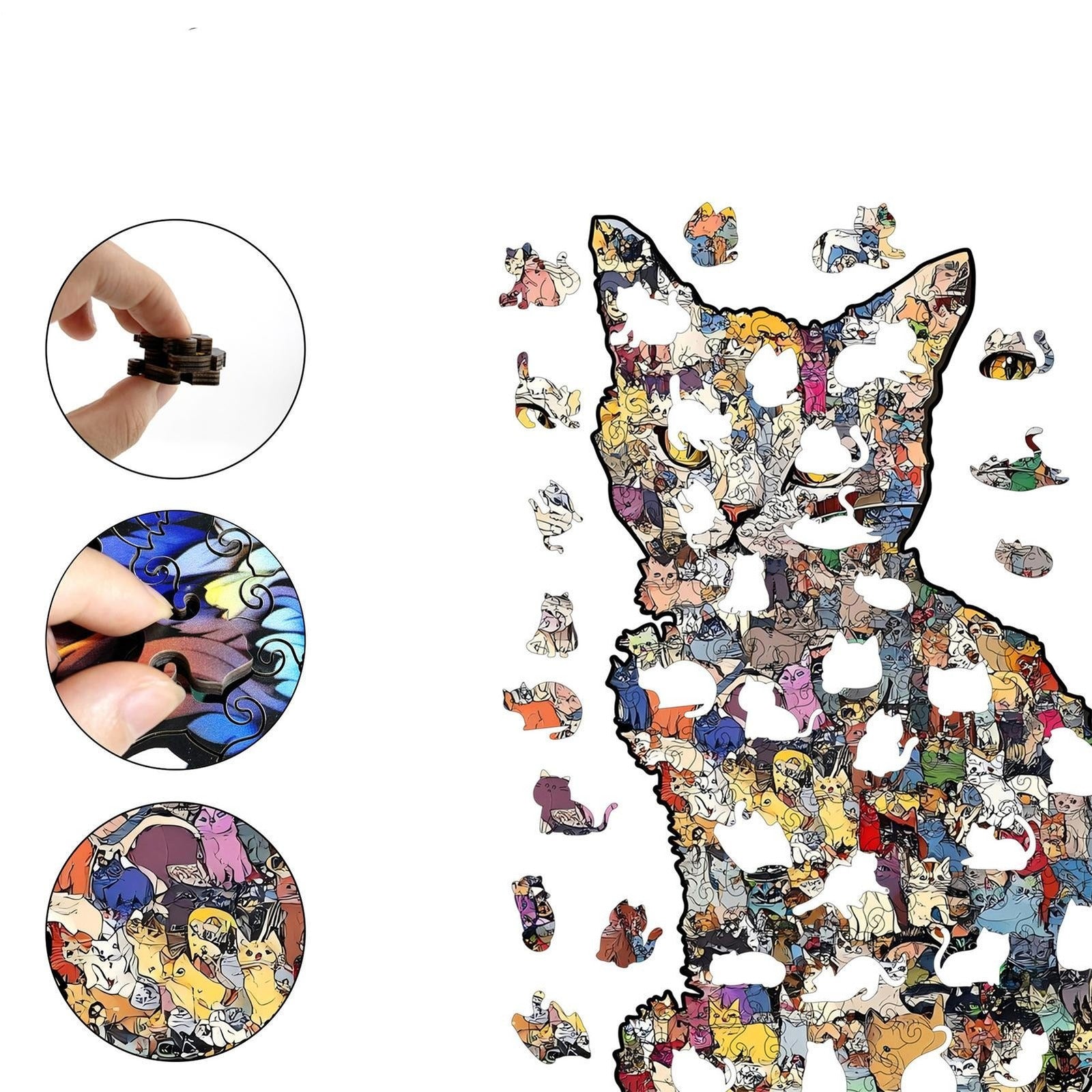 Plymagic Puzzle - Colorful Cat