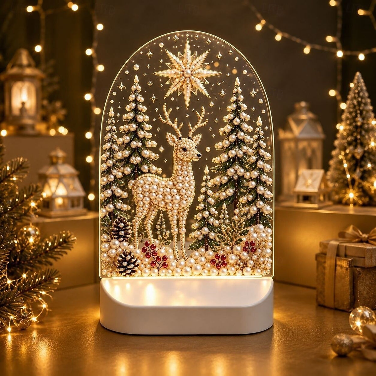 Plymagic DIY Pearl Art - Christmas Night Light
