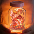 Plymagic Assembly Model - Butterfly and Flowers in a Bottle
