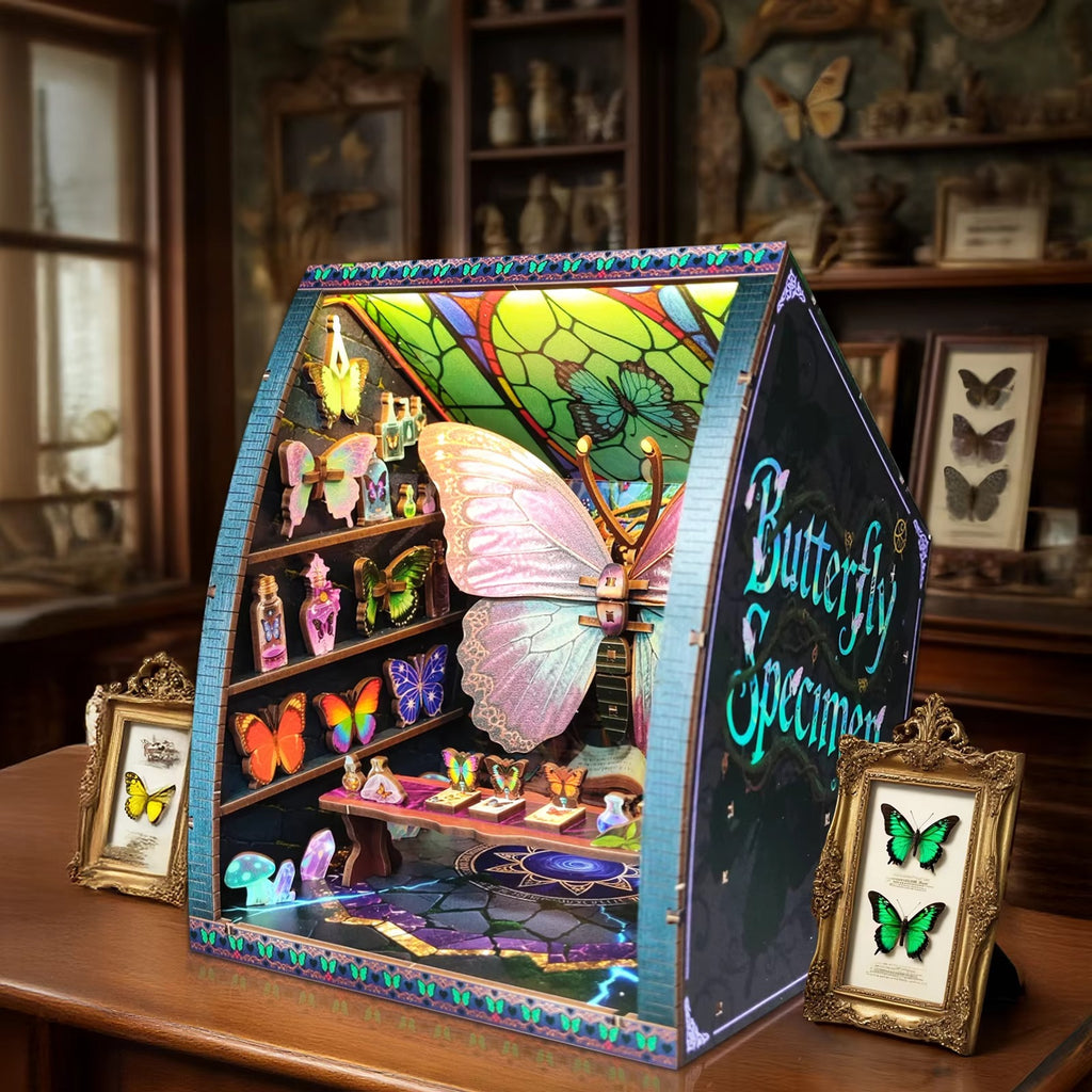 Plymagic DIY Book Nook - Butterfly Collection Room