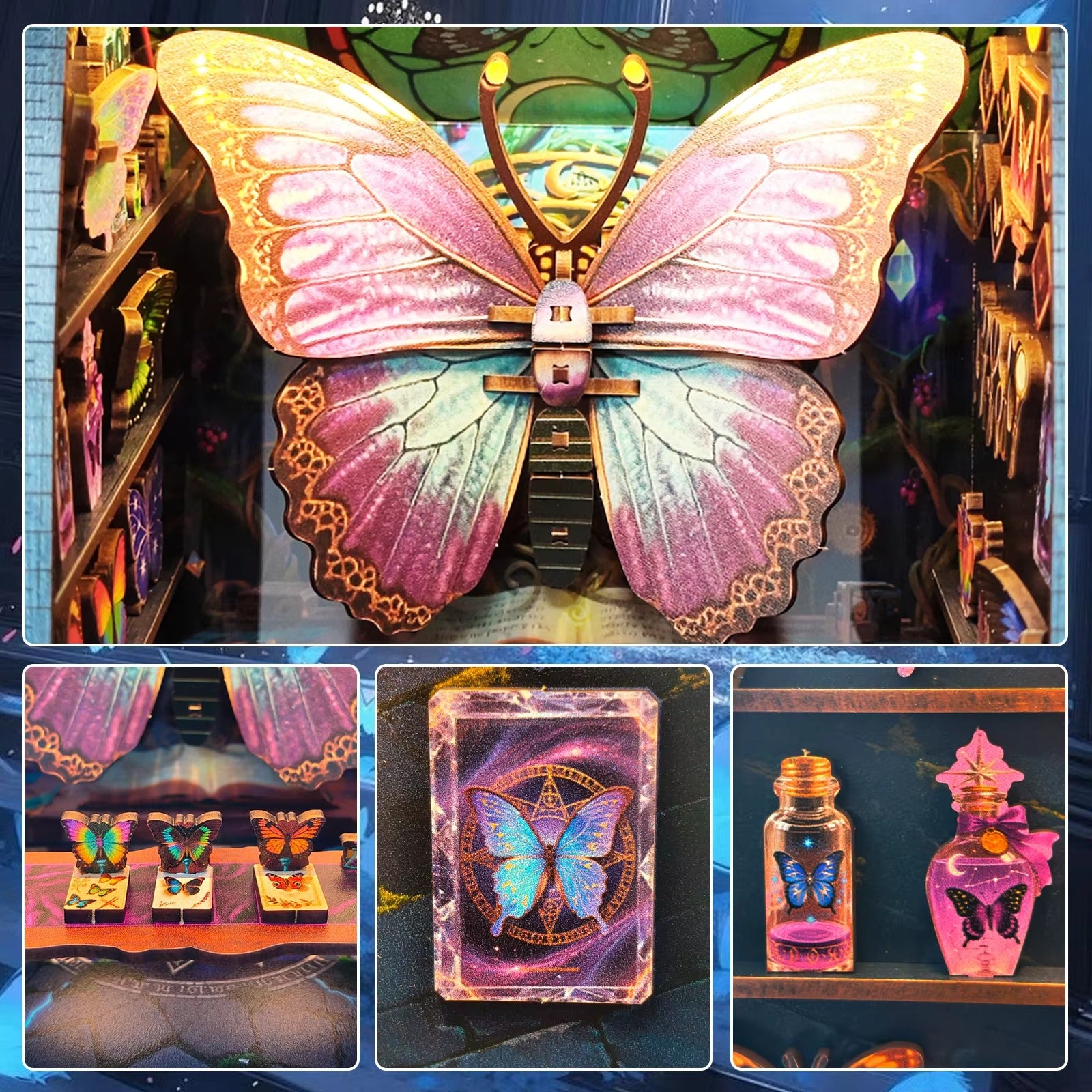 Plymagic DIY Book Nook - Butterfly Collection Room