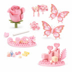 Plymagic Assembly Model - Butterfly and Flowers in a Bottle