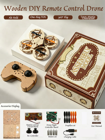 Plymagic Assembly Model - Wooden Flying Drone