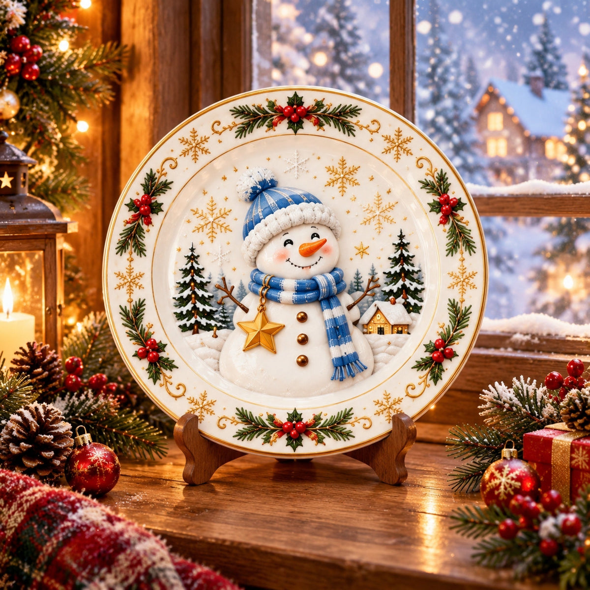 Christmas Dinner Plate Collection – 6 Festive Holiday Designs