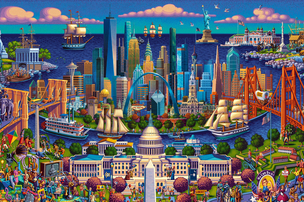 Plymagic Puzzle - America's 250th Celebration Puzzle(1000pcs)