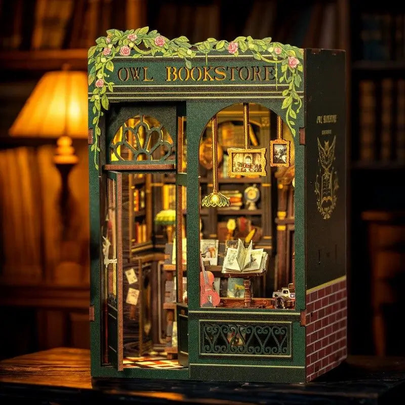 Plymagic DIY Book Nook -  Owl Bookstore